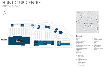 West Hunt Club Centre plan