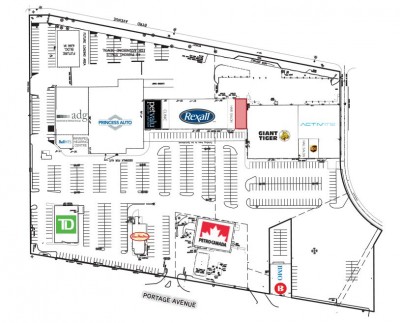 Westwood Village Shopping Centre plan