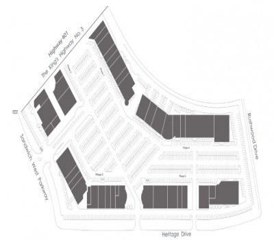 Windsor Crossing Outlet Mall plan
