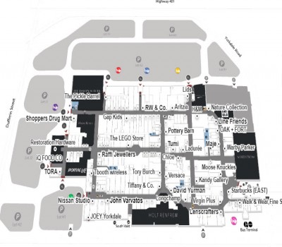 Yorkdale Shopping Centre plan