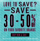 Coupon for: Journeys, Richmond Centre, Love to save?
