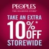 Coupon for: Peoples Jewellers, additional 10% off