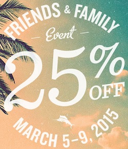 Coupon for: Tommy Bahama, Friends & Family Sale