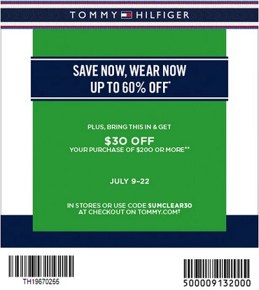 Coupon for: Tommy Hilfiger Canada & Savings up to 60% off + Sale coupon