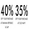 Coupon for: Save money at Banana Republic Canada, Old Navy Canada or Gap Canada