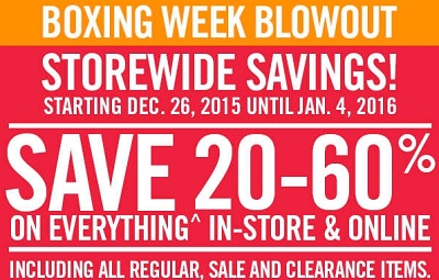 Coupon for: Boxing week blowout at Mark’s Canada