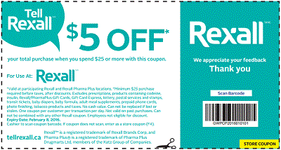 Coupon for: Printable coupon from Rexall Canada