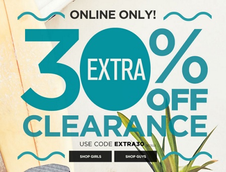 Coupon for: Clearance event at Aéropostale Canada online
