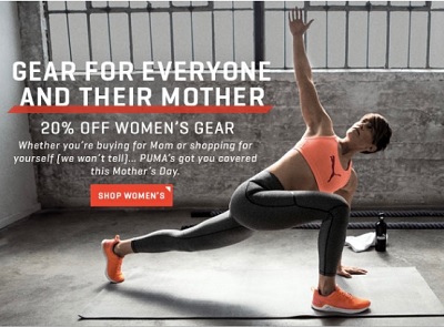 Coupon for: Mother’s Day Sale is on at Puma Canada