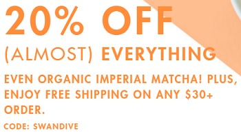Coupon for: Sitewide savings at Teavana Canada online