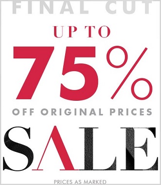Coupon for: Final Cut Sale from Banana Republic Canada