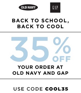 Coupon for: Shop at Gap & Old Navy Canada online and save
