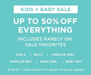 Coupon for: Kids & Baby Sale at Gap Canada