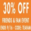 Coupon for: Friends & Family Event at Teavana Canada