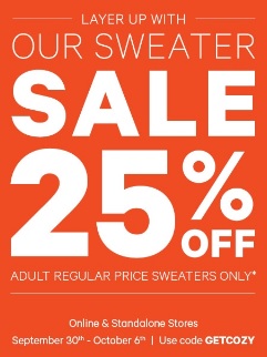 Coupon for: Joe Fresh Canada deal: Sweaters on sale