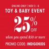 Coupon for: Toy & Baby Event is on at Indigo Canada