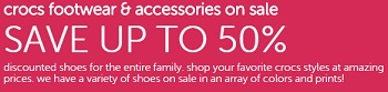 Coupon for: Get discounts up to 50% thanks to Crocs Canada