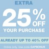 Coupon for: Gap Canada Deal: Save up to 40% off + Get extra discount on your purchase