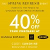 Coupon for: Save money thanks to the promotion code at Banana Republic Canada