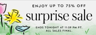 Coupon for: Shop Kate Spade Canada Surprise Sale