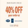 Coupon for: Save money at Old Navy, Gap and Banana Republic Canada Sale during these days