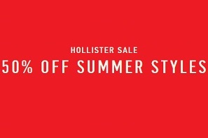 Coupon for: Summer Sale is on at Hollister Canada