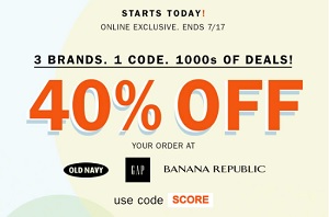 Coupon for: Save money at Banana Republic, Gap & Old Navy Canada right now