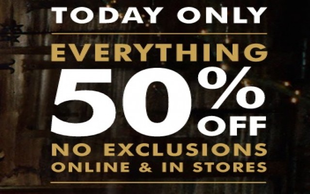 Coupon for: Get 50% discount on everything at Banana Republic Canada