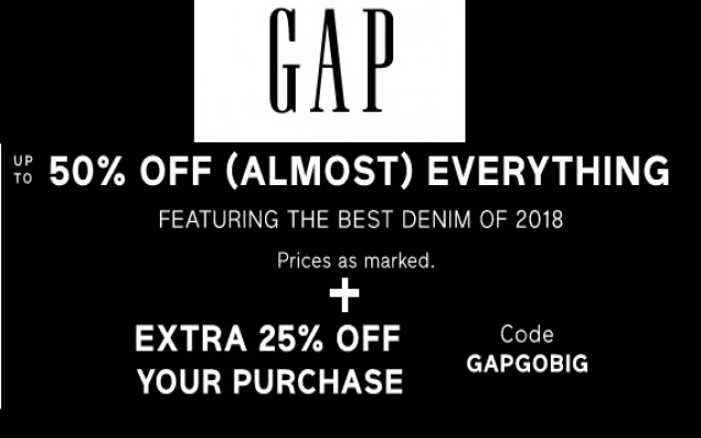 Coupon for: Gap Canada Sale Alert: Up to 50% off + Earn GapCash