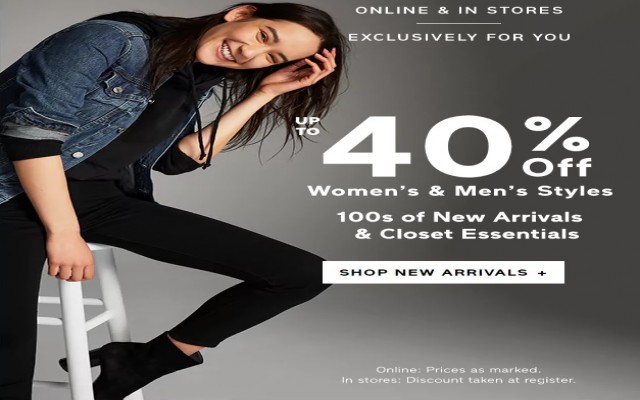 Coupon for: Gap Canada Sale: Women's & Men's styles up to 40% off