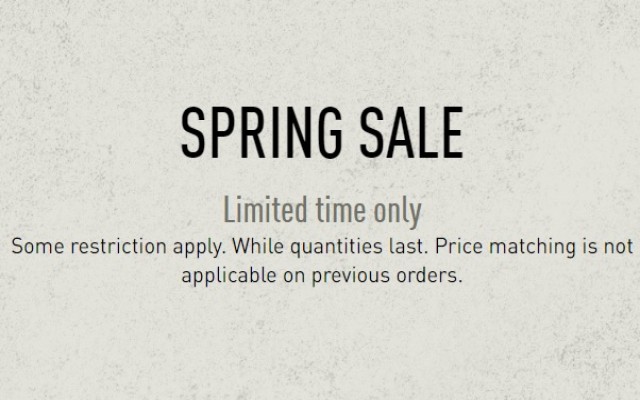 Coupon for: Reebok Canada Spring Sale is on during these days