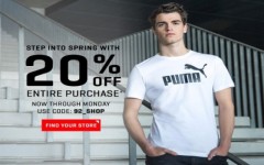 Coupon for: PUMA Outlet Canada Sale: Get 20% off your purchase