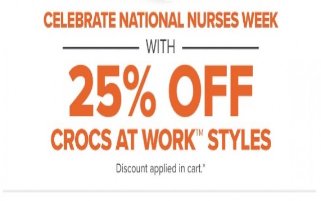 Coupon for: Crocs Canada Sale: 25% off Work styles + Selected style at special prices
