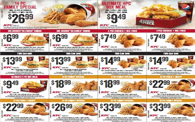 ontario kfc canada coupons