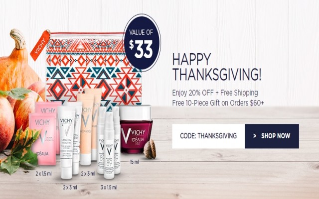 Coupon for: Vichy - HAPPY THANKSGIVING!