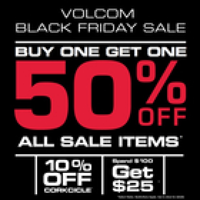Coupon for: VOLCOM at CF Polo Park shopping centre  - BLACK FRIDAY WEEKEND EXTENDED!!
