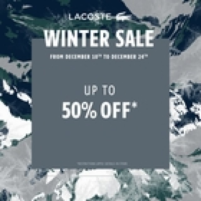 lacoste winter sale