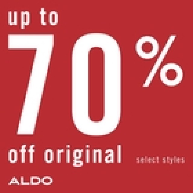 Coupon for: ALDO at CF Polo Park Shopping Centre - has a big sale on select styles!
