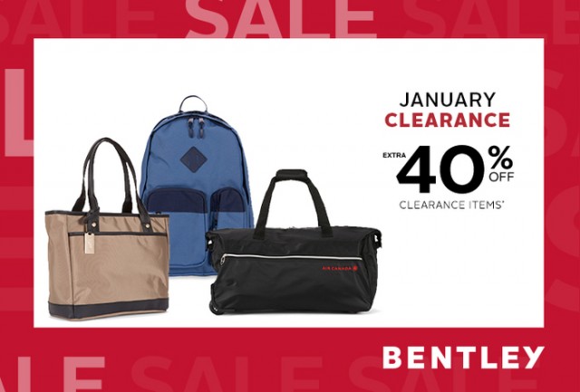 Coupon for: Bentley at Halifax Shopping Centre - January Clearance!