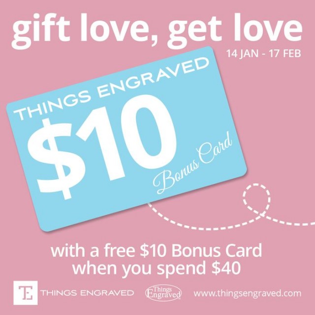 Coupon for:  Gift Love, Get Love @Things Engraved