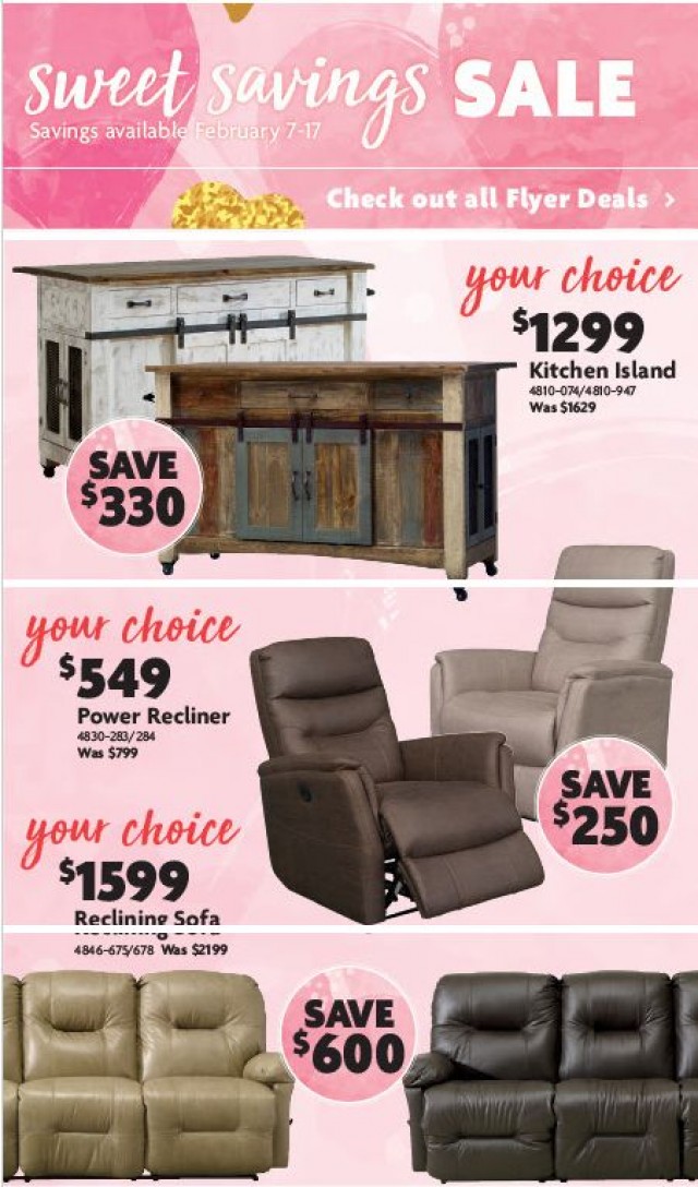 Coupon for: Home Furniture Canada - Sweet Saving Sale