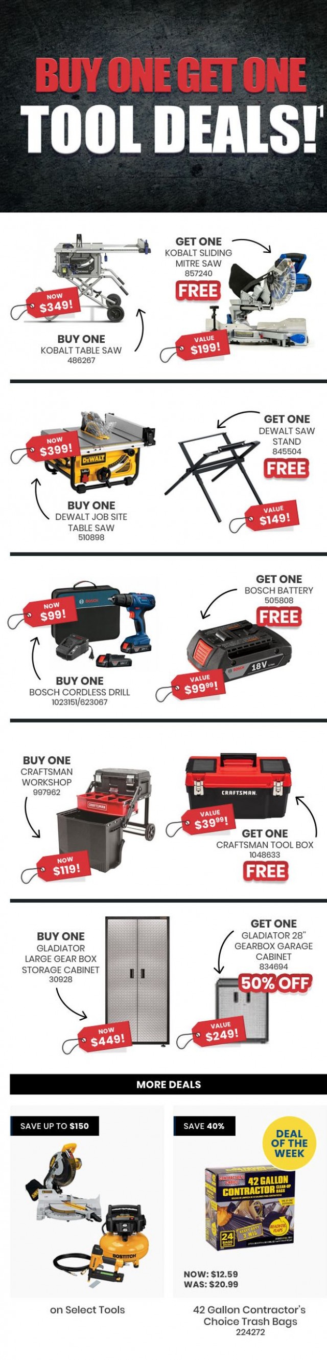 Coupon for: Lowe´s Canada - Buy One Get One Sale - BOGO