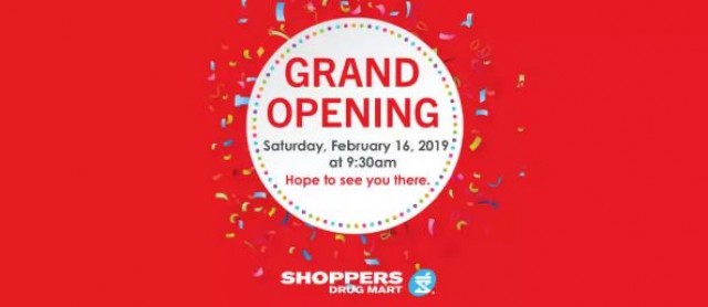 Coupon for: White Oaks Mall - Grand opening Shoppers Drug Mart
