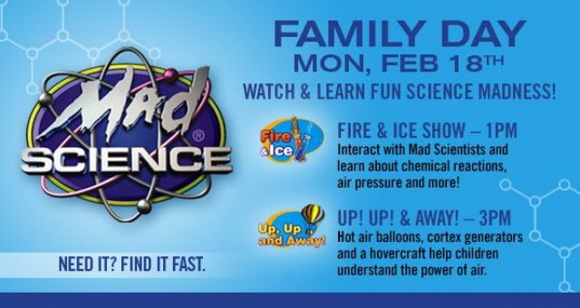 Coupon for: Fun Science Madness! Family Day Event at Tesumseh Mall