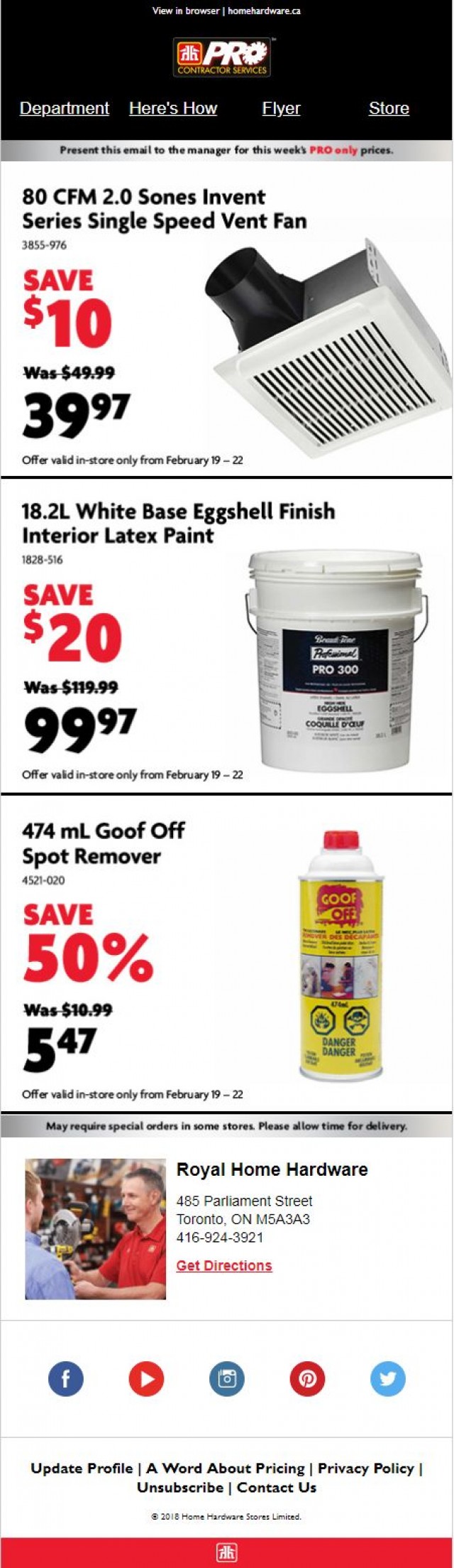 Coupon for: Home Hardware - Special offer