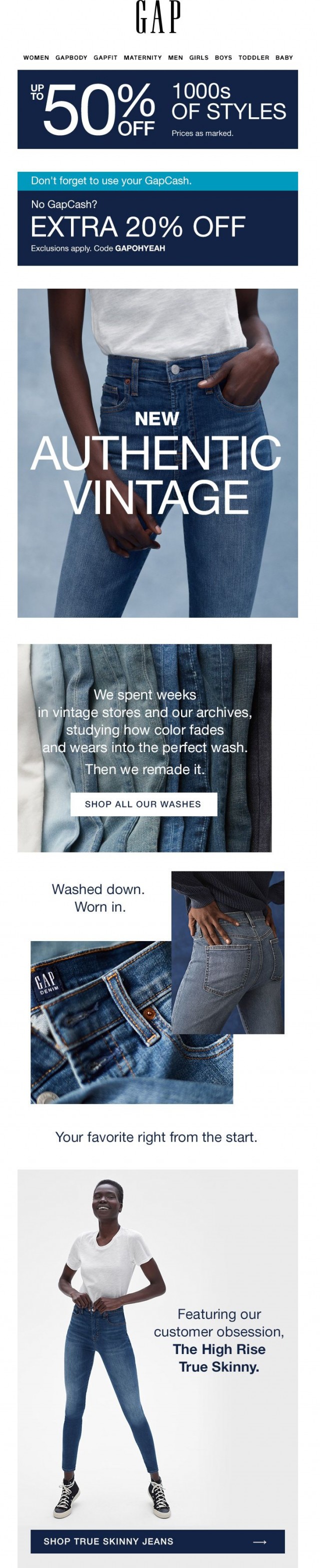 Coupon for: Gap - Like you've had them forever (plus a deal you'll want forever) 