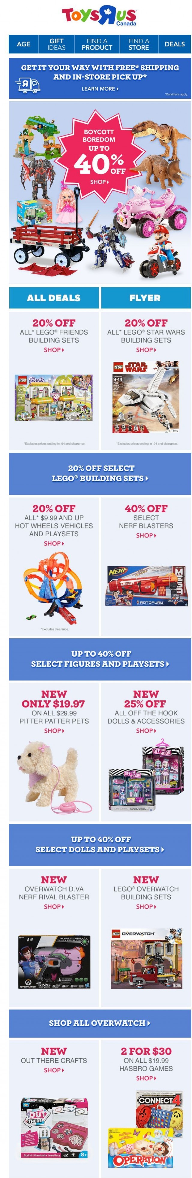 Coupon for: Toys R us - Stuff PLUS up to 40% off!