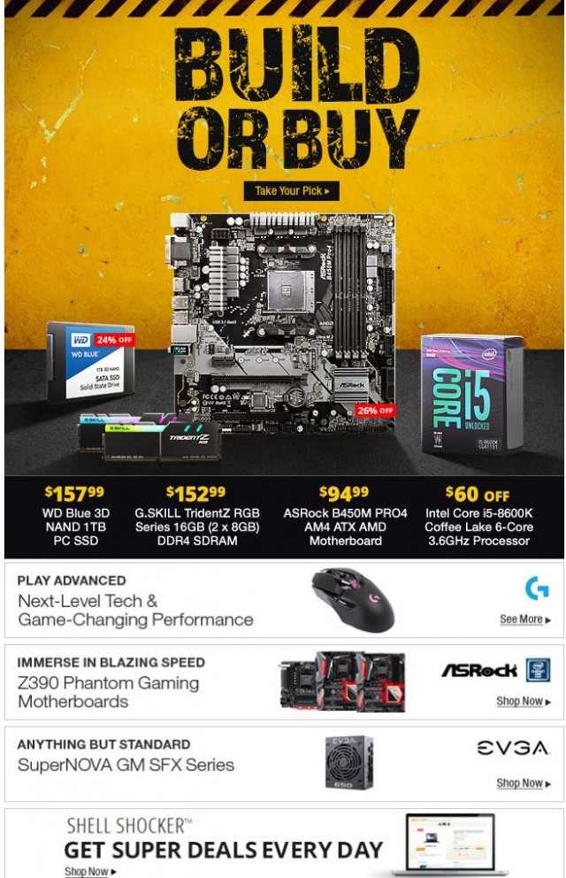 Coupon for:  Newegg - Build or Buy 