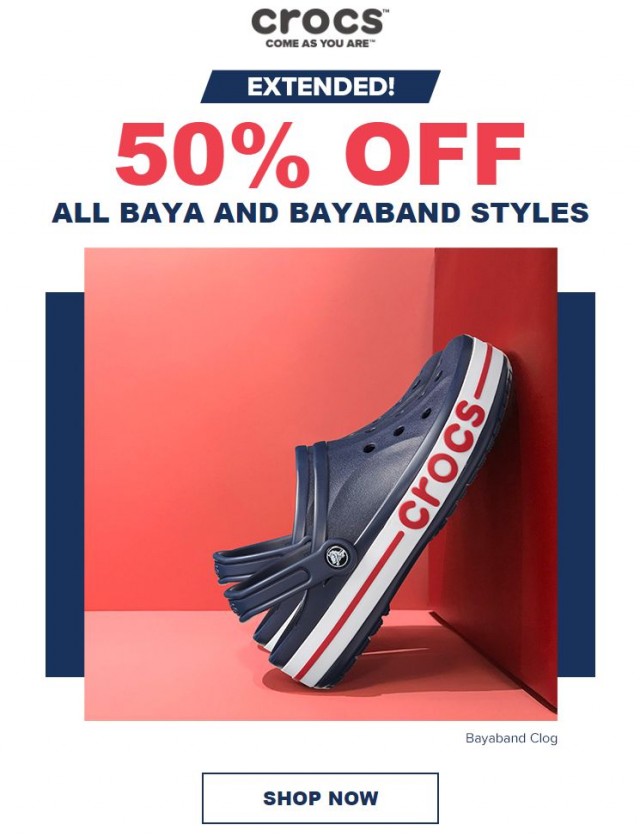 Coupon for: Crocs - Extended: 50% off 