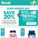 Coupon for: Rexall - Super Seniors' Day!